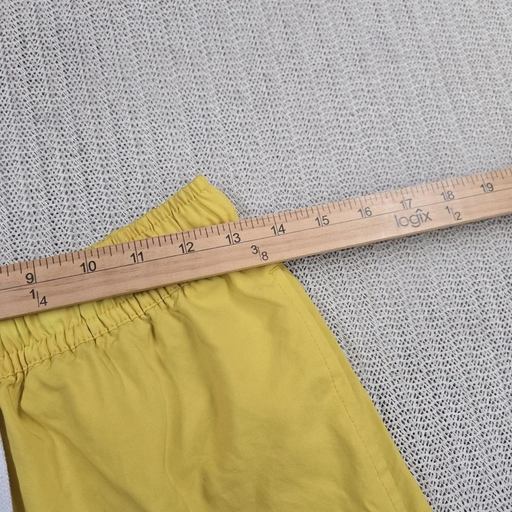 Nike Shorts Mens Small Yellow Swim Trunks Drawstring Swoosh Logo Mesh Lined
